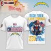 Los Angeles Chargers NFL Buc-ee's Harley Davidson 250th Independence Day Of America 3D T-Shirt