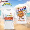 Los Angeles Chargers NFL Hello Summer 3D T-Shirt