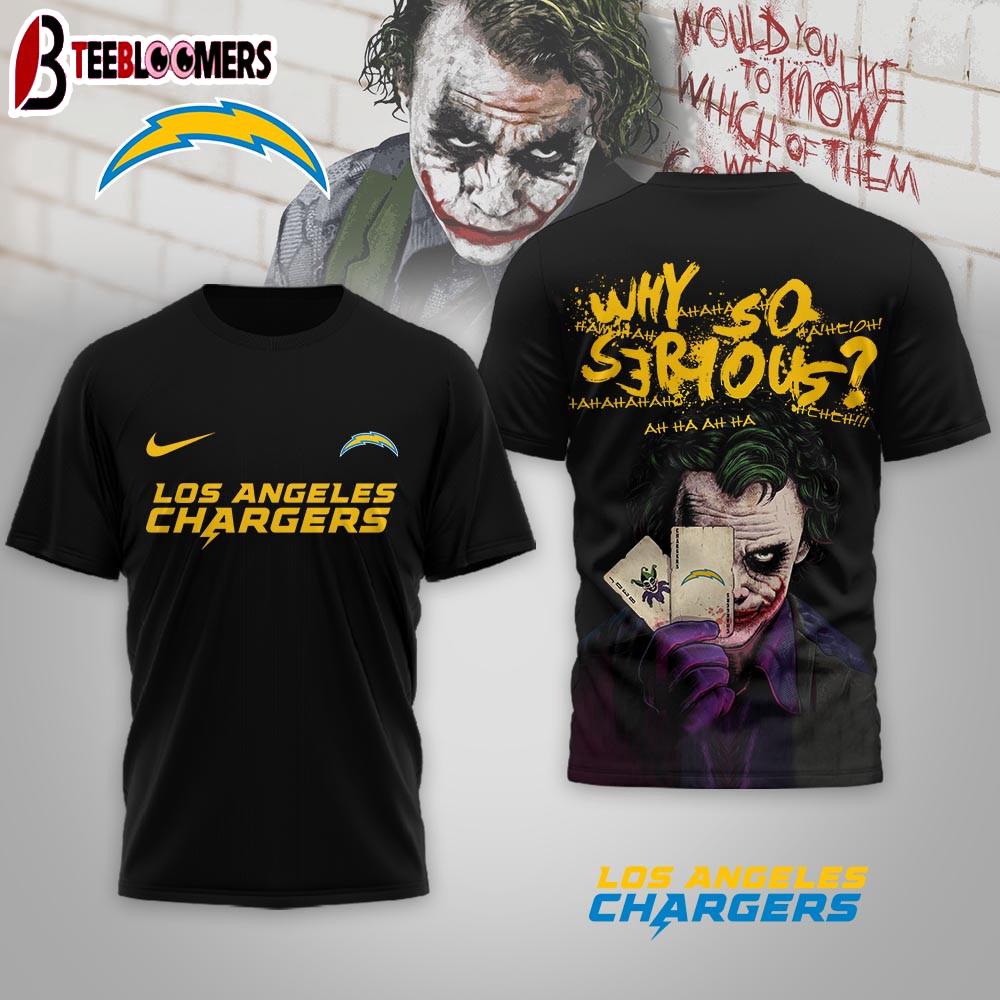Los Angeles Chargers NFL Joker Why So Serious 3D T-Shirt For Fans