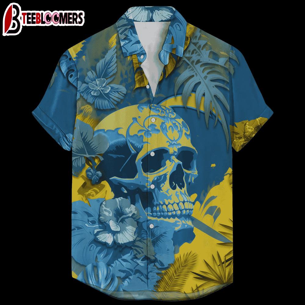 Los Angeles Chargers Signature Skull NFL Hawaiian Shirt