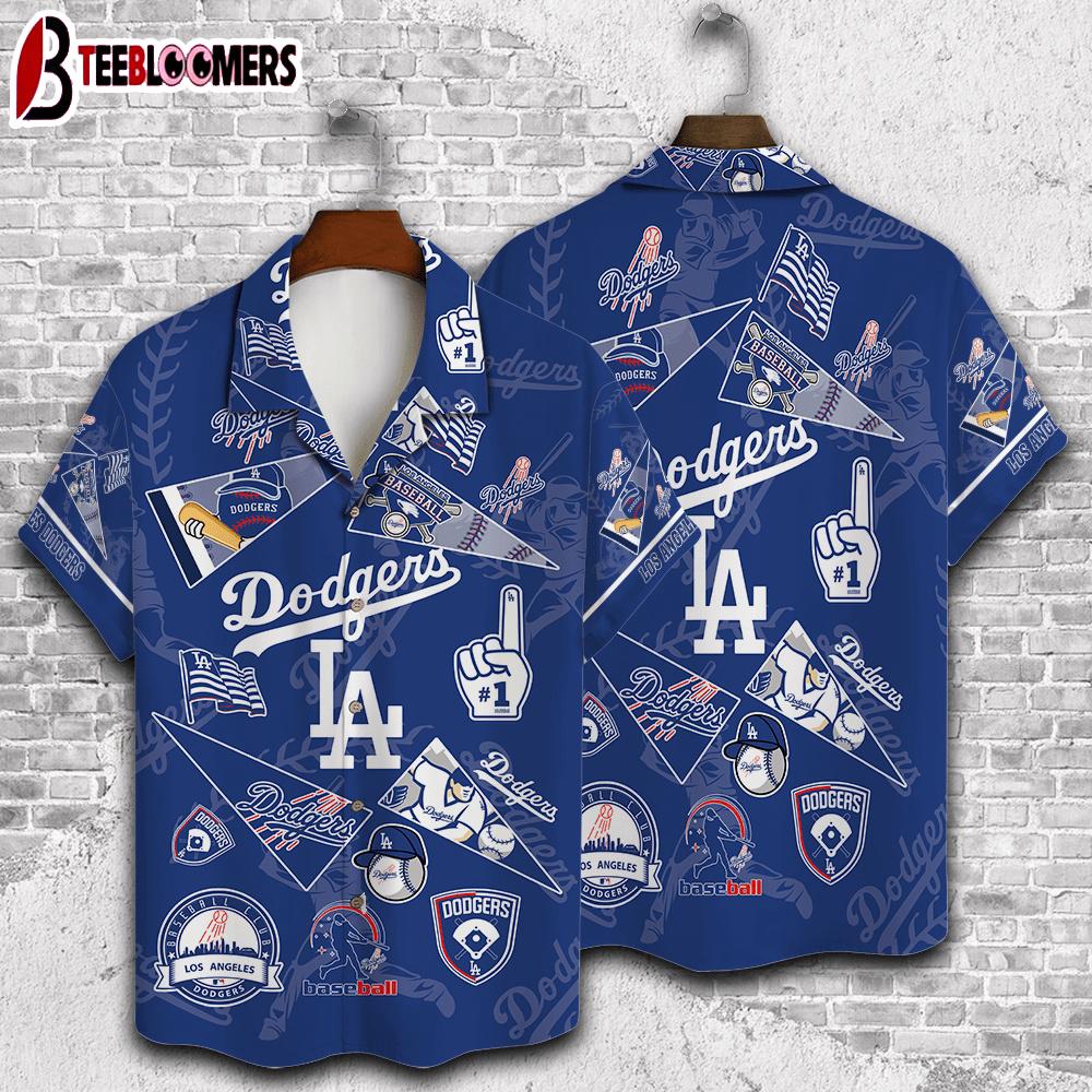 Los Angeles Dodgers #1 Fan Collage Summer Hawaiian Shirt