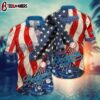 Los Angeles Dodgers American Flag Summer Hawaiian Shirt