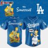 Los Angeles Dodgers MLB x The Simpsons Baseball Jersey Shirts Gift For Fans