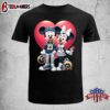 Los Angeles Rams Mickey And Minnie Mouse Unisex T-Shirt