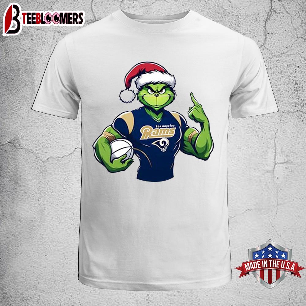 Los Angeles Rams NFL Grinch Christmas Unisex T-Shirt