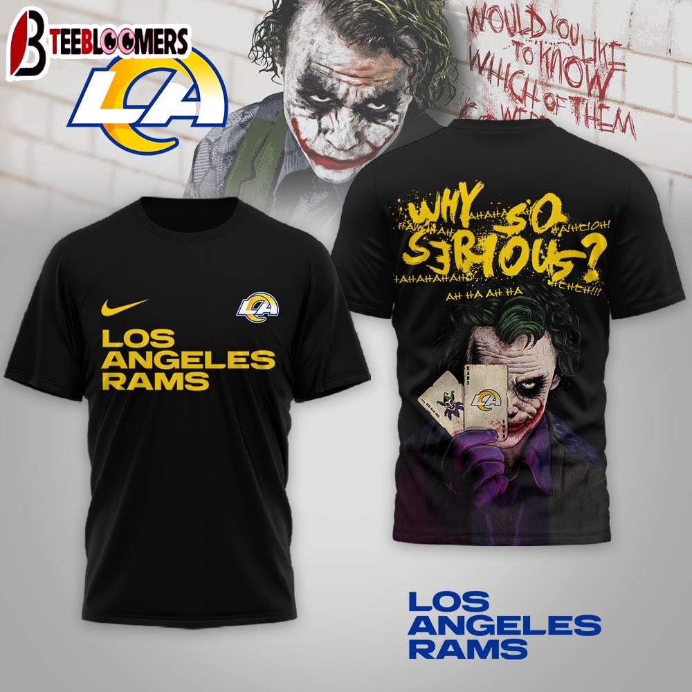 Los Angeles Rams NFL Joker Why So Serious 3D T-Shirt For Fans