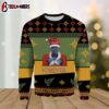 Marvel Black Panther Santa Wakanda Forever Black Purple Sweater