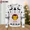 Marvel Iron Man Face Ugly Christmas Sweater