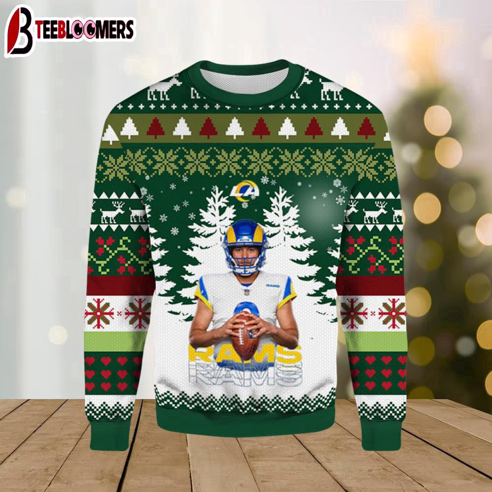 Matthew Stafford Los Angeles Rams Ugly Christmas Sweater