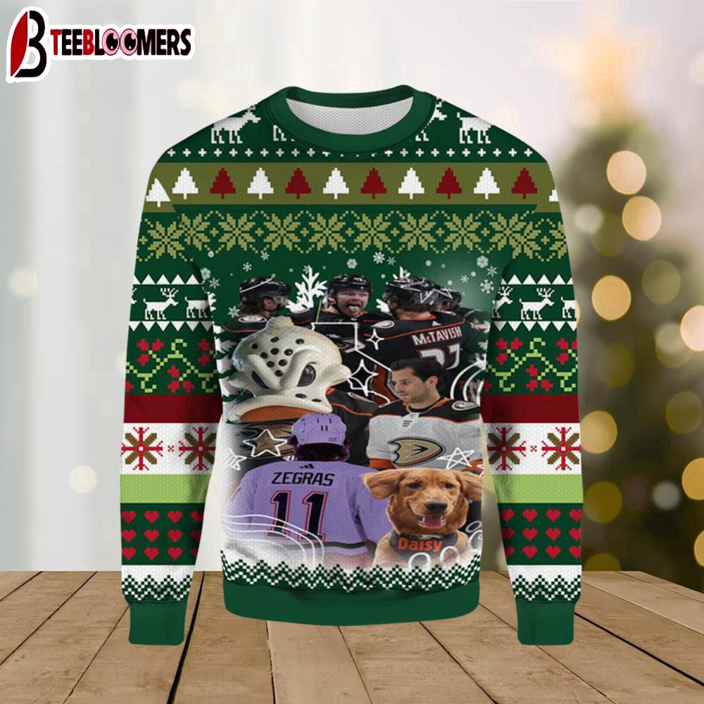 McTavish Zegras Anaheim Ducks Ugly Sweater