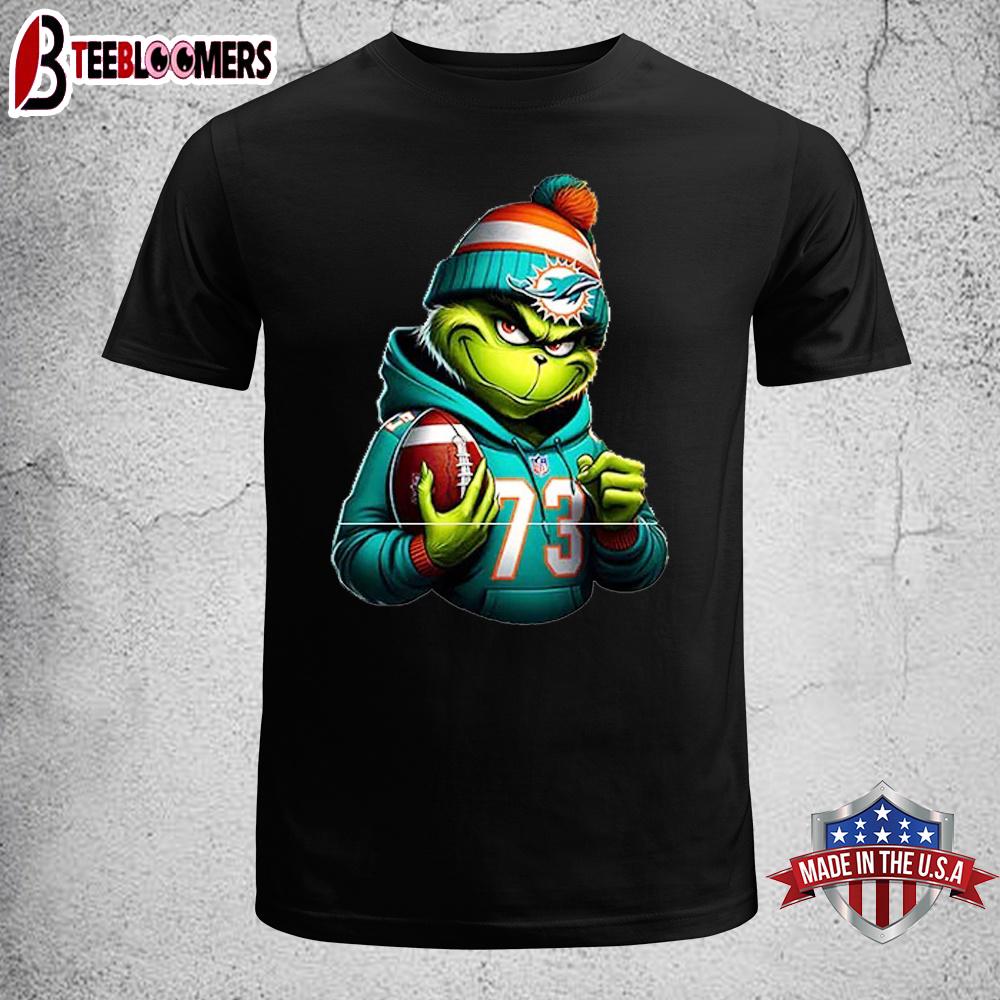 Miami Dolphins Grinch Christmas Unisex T-Shirt