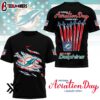 Miami Dolphins National Aviation Day 3D Shirt Gift For Fans