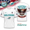 Miami Dolphins NFL Department Of War 3D T-Shirt