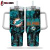 Miami Dolphins NFL Hunting Tumbler 40Oz Handle