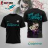 Miami Dolphins NFL Joker Why So Serious 3D T-Shirt For Fans