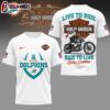 Miami Dolphins NFL Snoopy Harley Davidson 3D Shirt For Fans