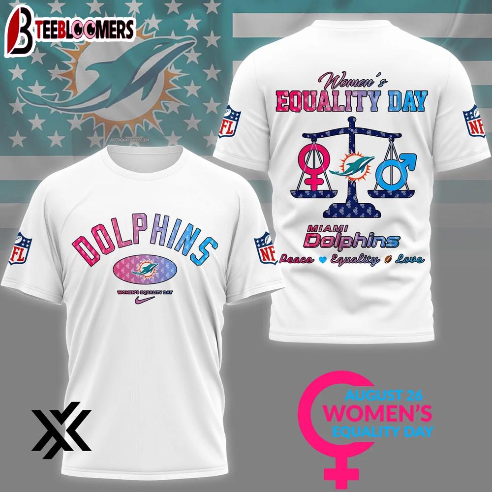 Miami Dolphins Women’s Equality Day 3D Shirt Gift For Fans
