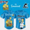 Miami Marlins MLB x The Simpsons Baseball Jersey Shirts Gift For Fans