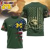 Michigan Wolverines NCAA Veteran 3D Shirt For Fans