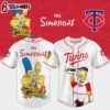 Minnesota Twins MLB x The Simpsons Baseball Jersey Shirts Gift For Fans