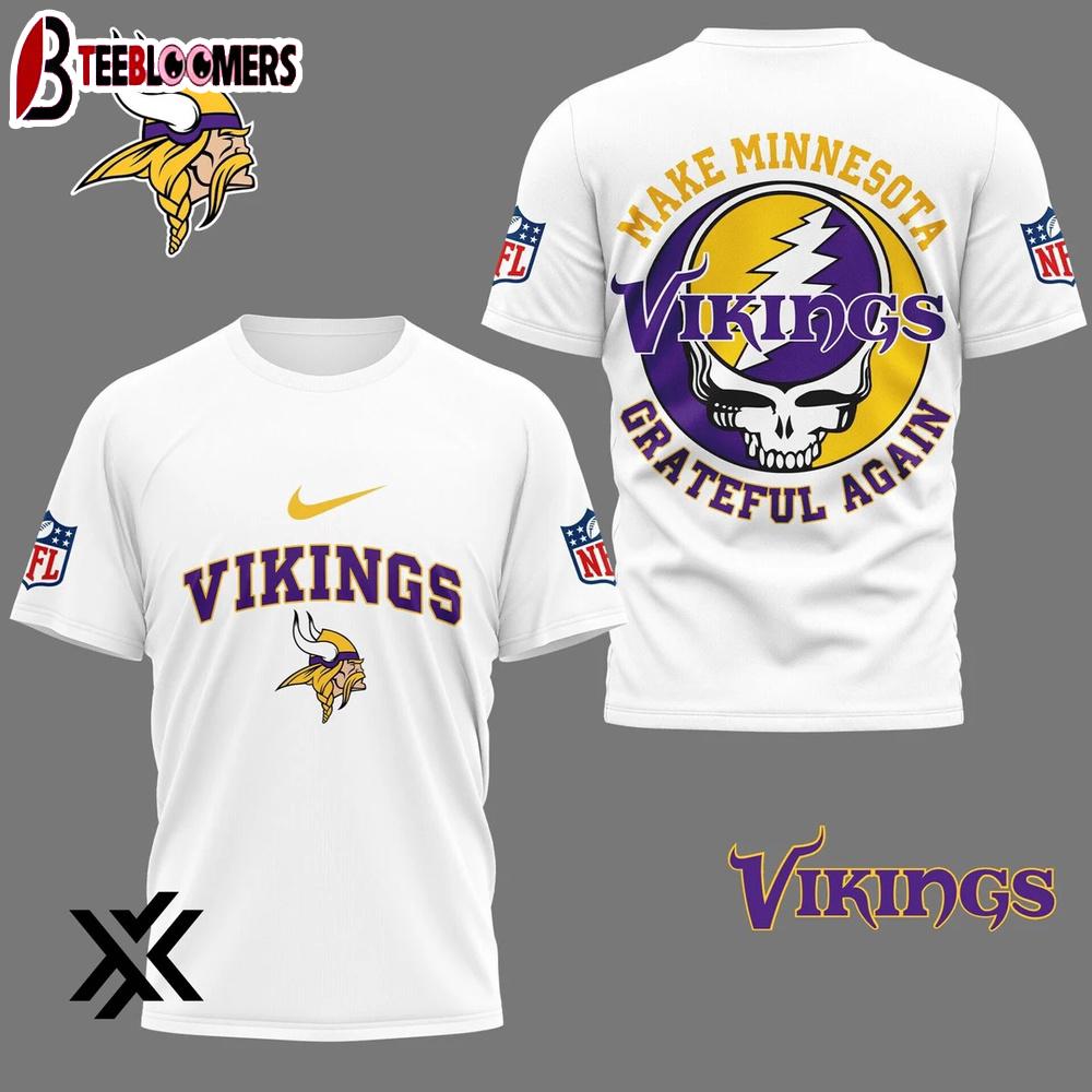 Minnesota Vikings Grateful Game Day 3D Shirt Gift For Fans