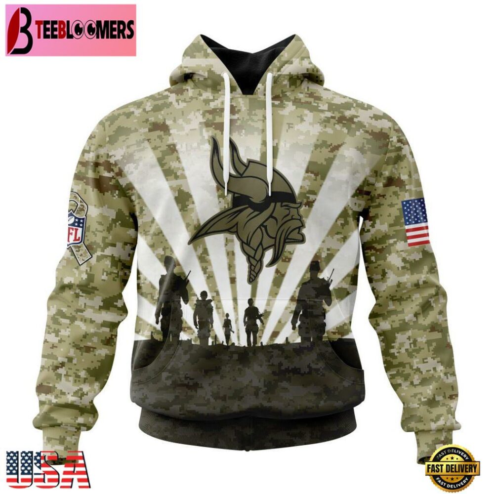 Minnesota Vikings Military Hoodie