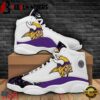Minnesota Vikings NFL Big Logo Bling Bling Football Team Air Jordan 13 Shoes - Gift For Fans