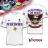 Minnesota Vikings NFL Department Of War 3D T-Shirt