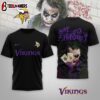 Minnesota Vikings NFL Joker Why So Serious 3D T-Shirt For Fans