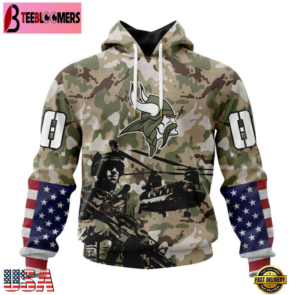 Minnesota Vikings Veterans Hoodie