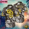 MLB San Diego Padres Monochrome Oasis Hawaiian Shirt