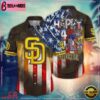 MLB San Diego Padres Stars And Stripes Celebration Hawaiian Shirt
