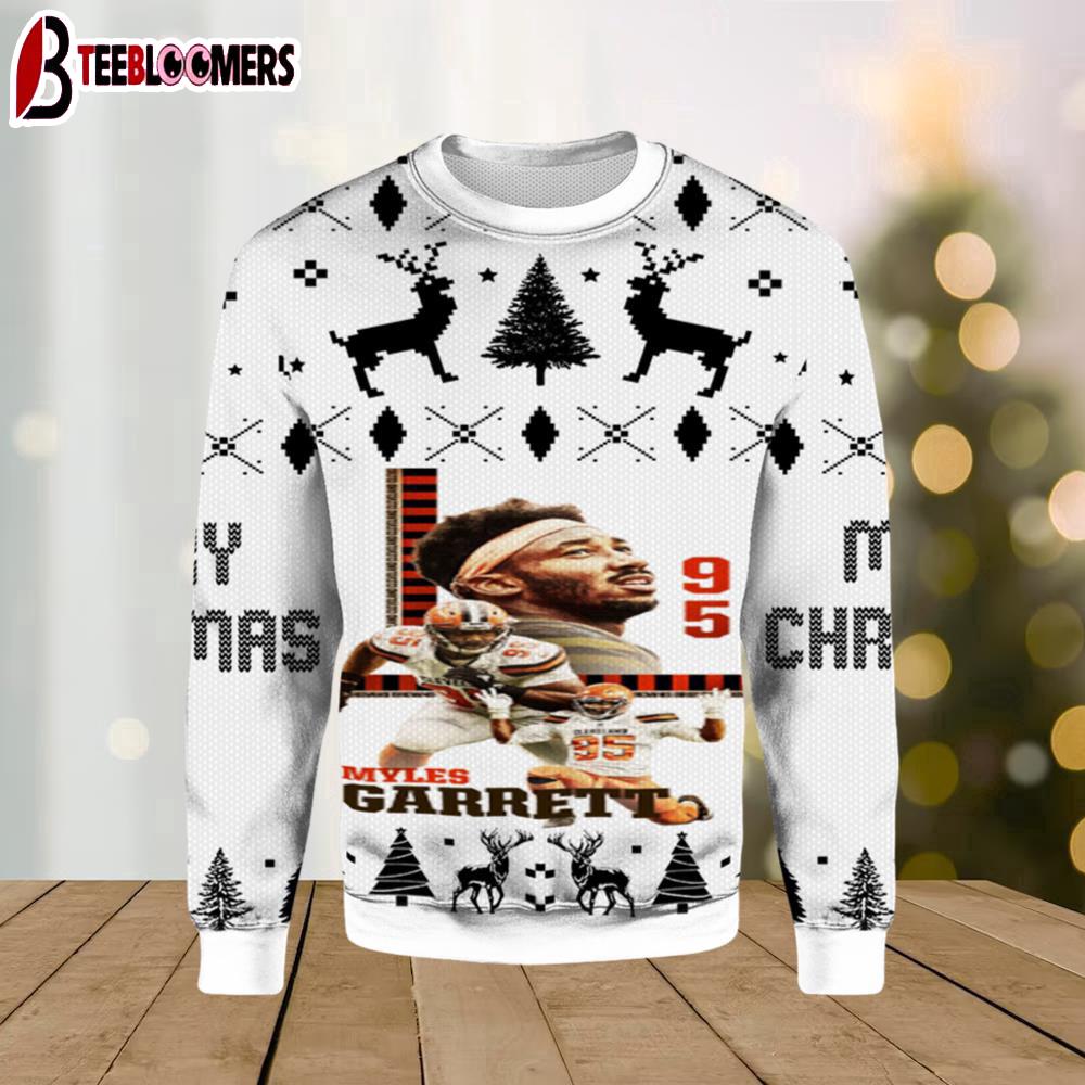 Myles Garret Browns Ugly Christmas Sweater