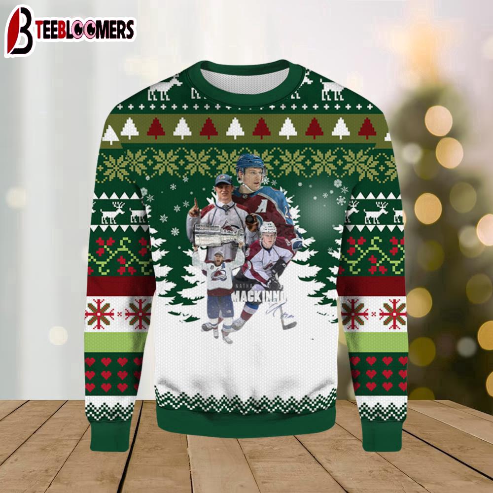 Nathan Mackinnon And Cup Ugly Christmas Sweater
