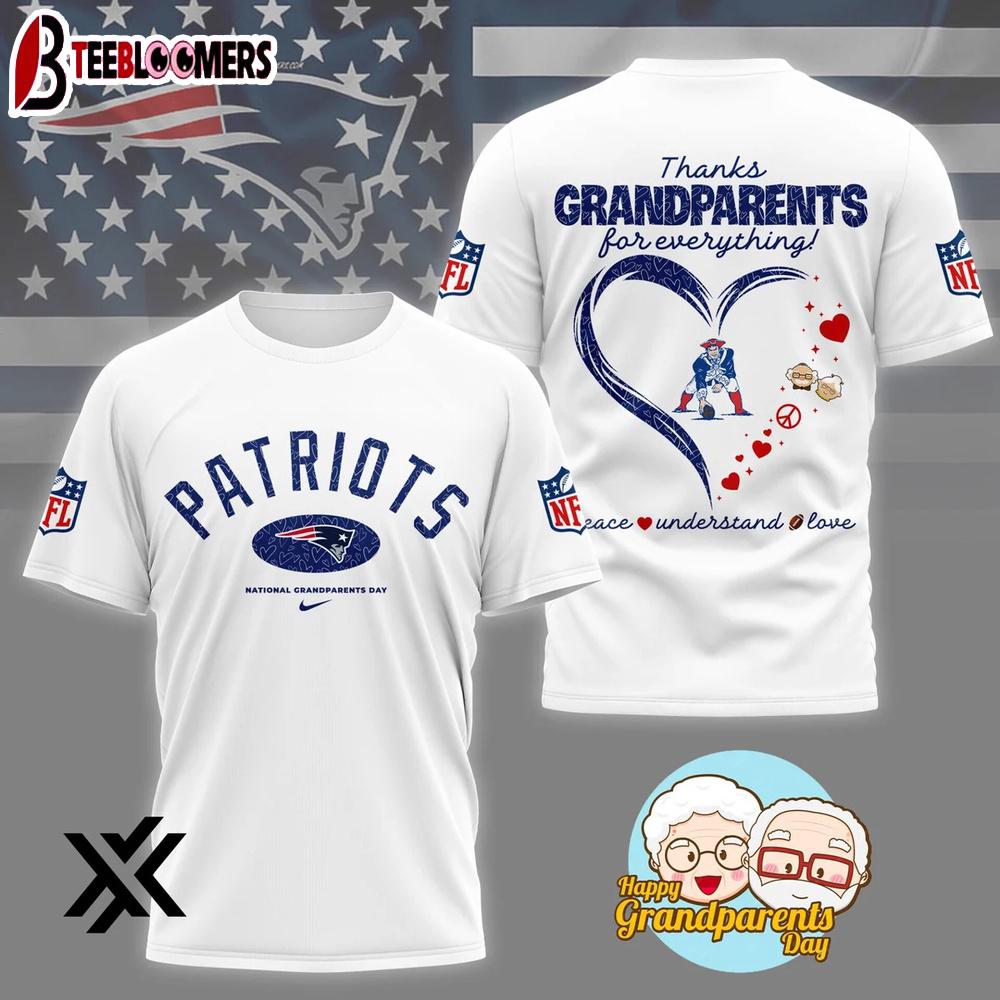 New England Patriots National Grandparents Day 3D Shirt Gift For Fans