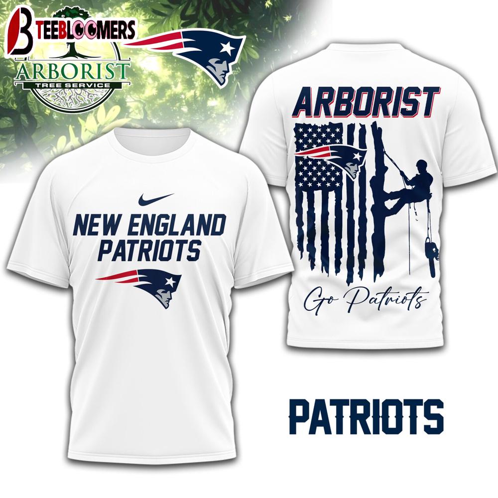 New England Patriots NFL Arborist 3D Shirt For Fans