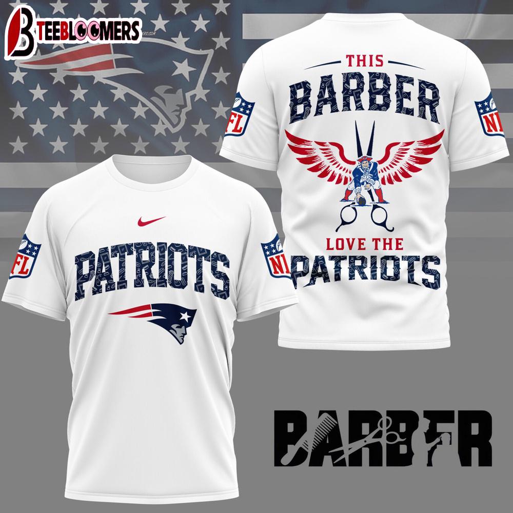 New England Patriots NFL Barber 3D Shirt For Fans