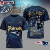 New England Patriots NFL Harry Potter 25 Years Of Magic 3D T-Shirt For Fans