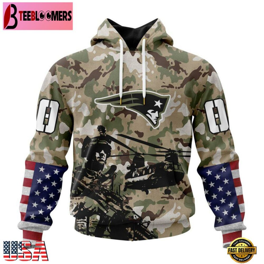 New England Patriots Veterans Hoodie