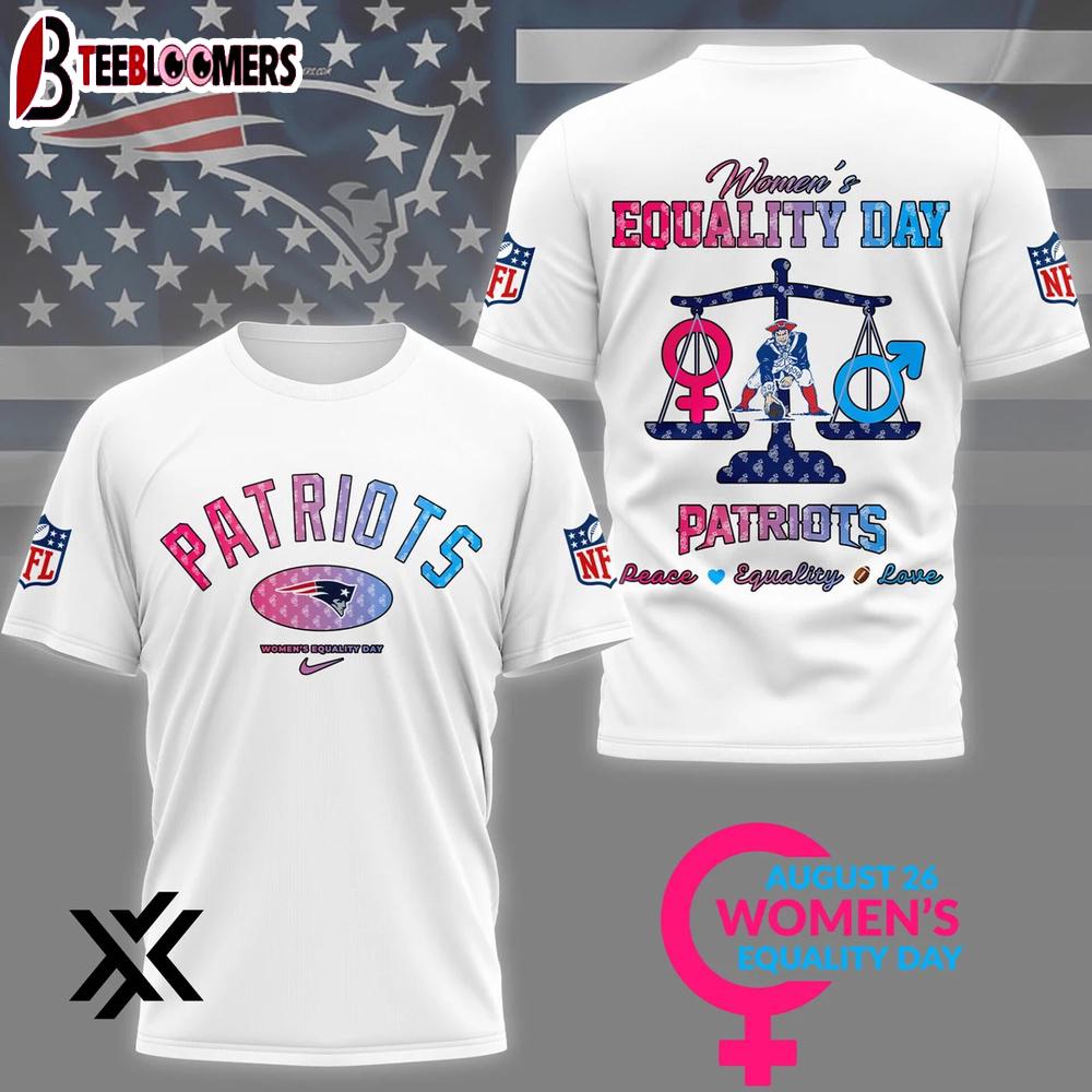 New England Patriots Women’s Equality Day 3D Shirt Gift For Fans
