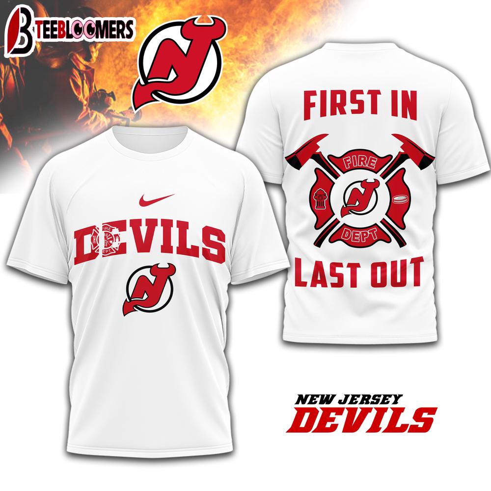 New Jersey Devils NHL Fire Dept 3D Shirt For Fans