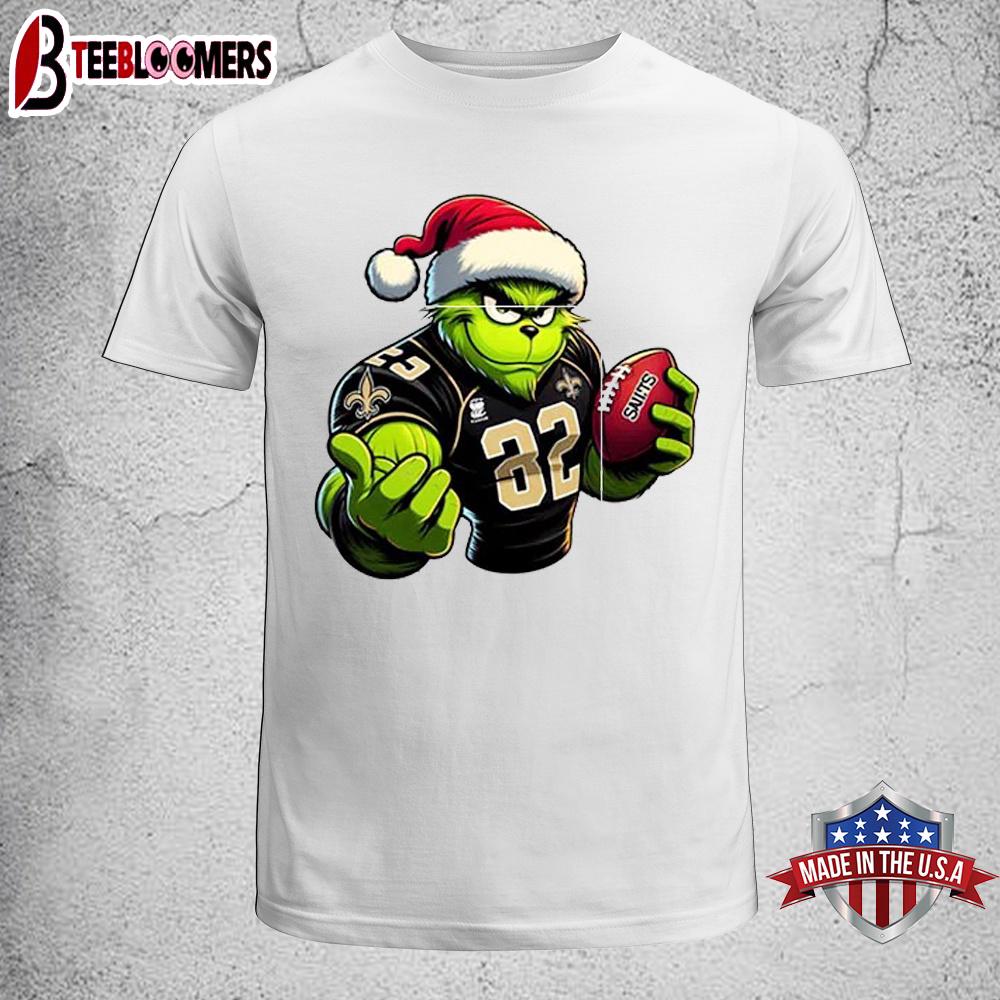 New Orleans Saints NFL Grinch Christmas Unisex T-Shirt