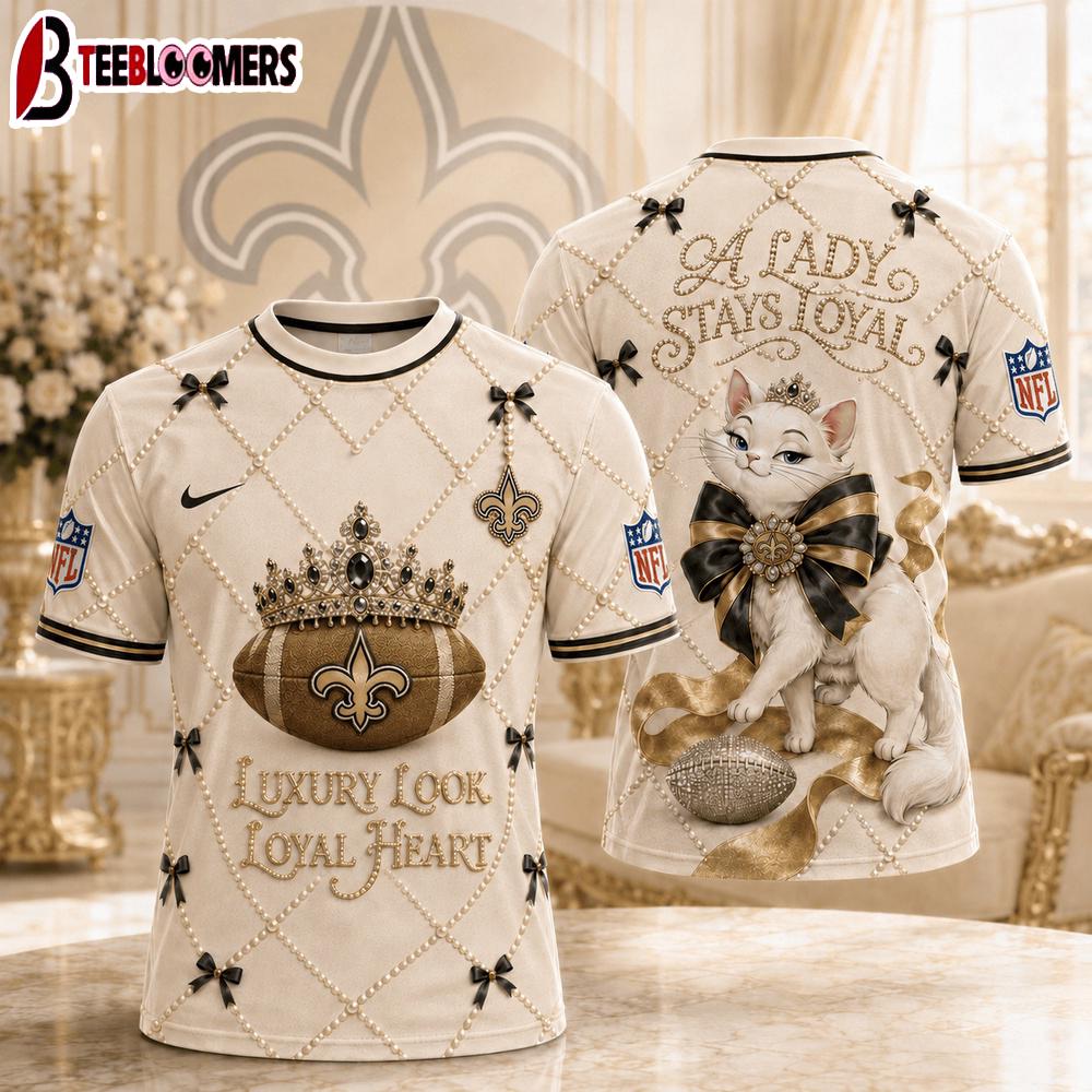 New Orleans Saints NFL Marie Luxury Game Day 3D T-Shirt