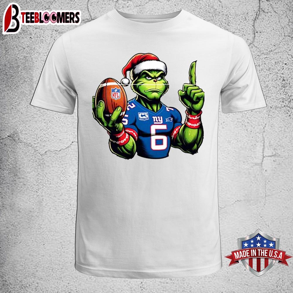 New York Giants NFL Grinch Christmas Unisex T-Shirt