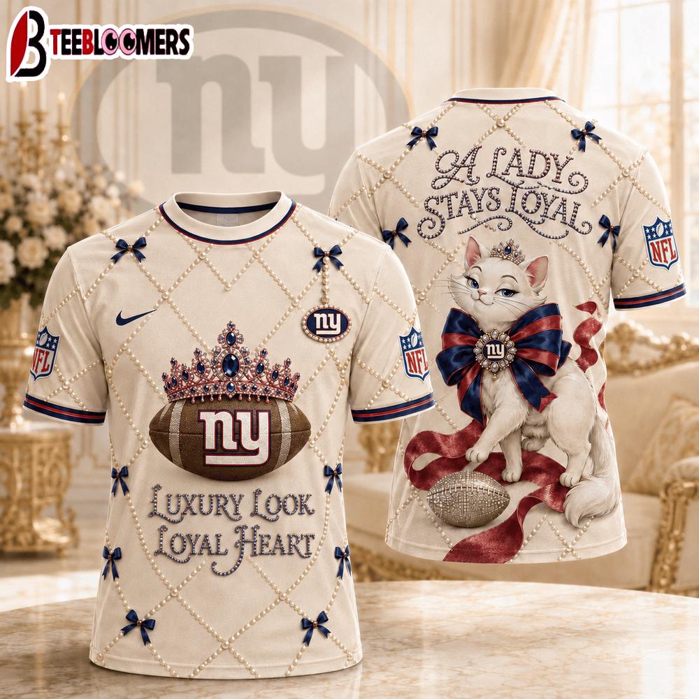 New York Giants NFL Marie Luxury Game Day 3D T-Shirt