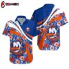 New York Islanders Floral Breeze Summer Hawaiian Shirt