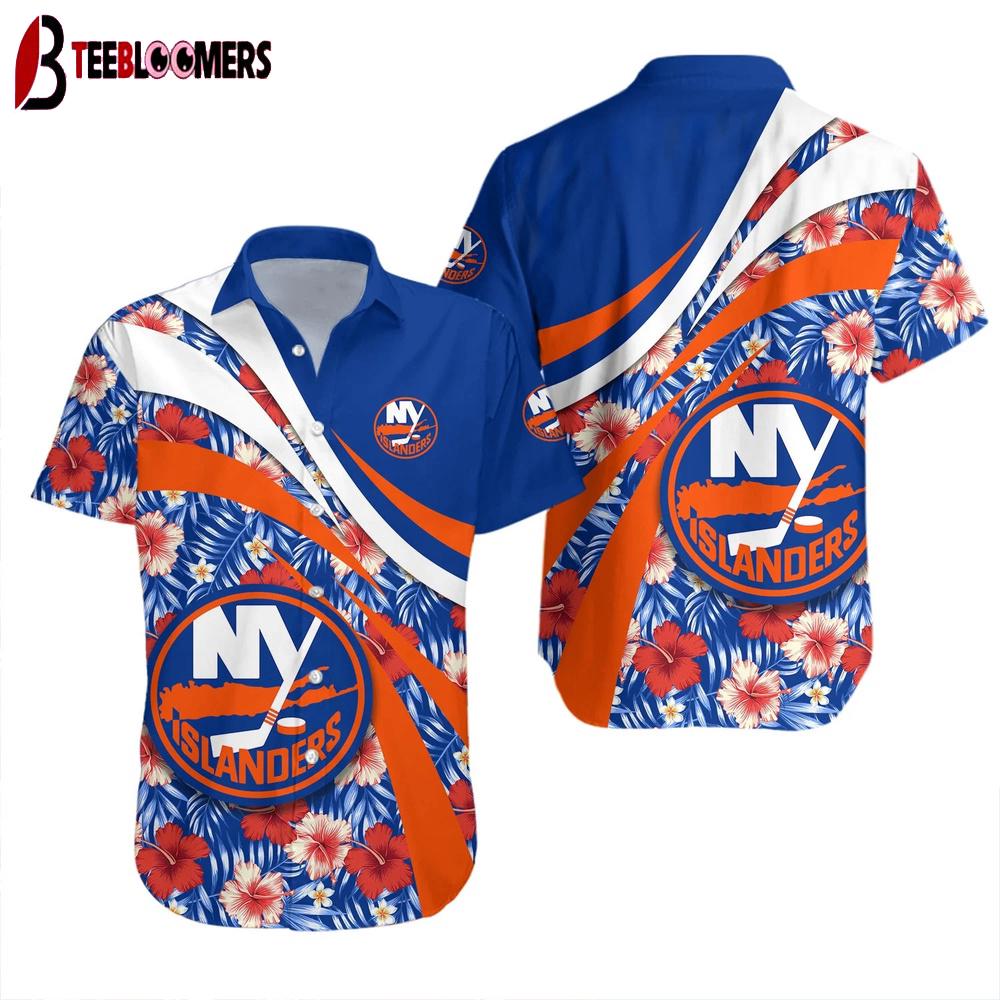 New York Islanders Floral Breeze Summer Hawaiian Shirt