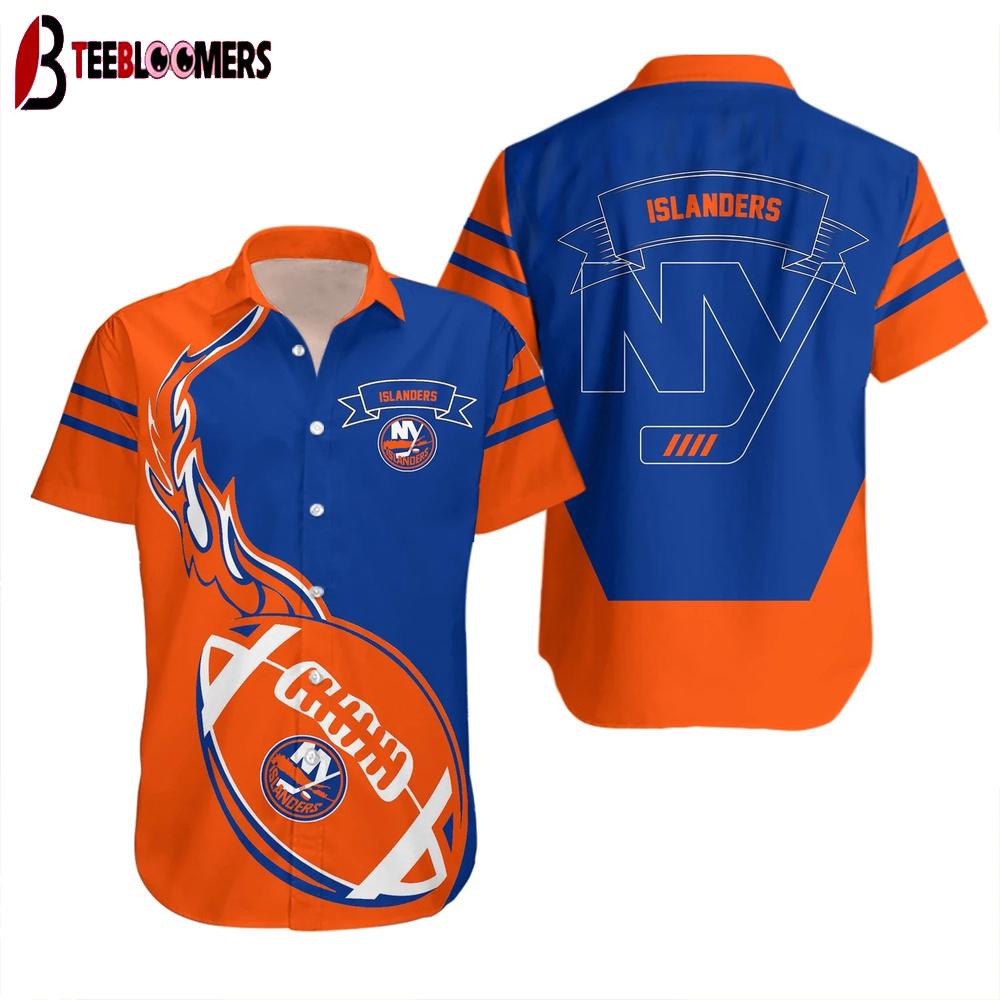 New York Islanders Football Fusion Summer Hawaiian Shirt