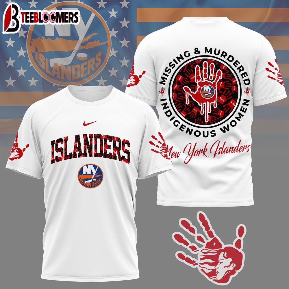New York Islanders NHL MMIW Awareness 3D T-Shirt