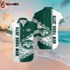 New York Jets Bold Stripes Hawaiian Shirt